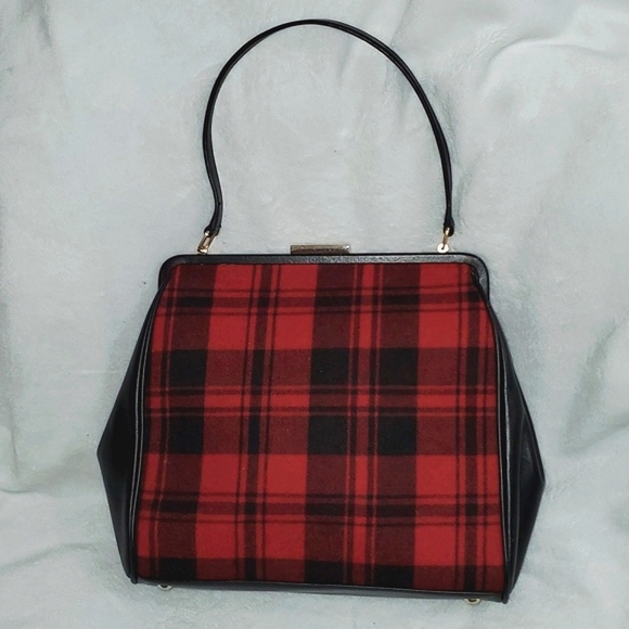 Mark and Graham Buffalo Plaid Shoulder Bag